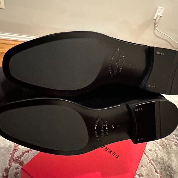 FERRAGAMO Velvet Gancio Loafers - Mens - Size 10 E - BRAND NEW main image 9